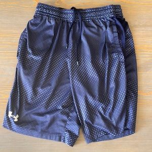 Nice under armor blue basketball shorts size small